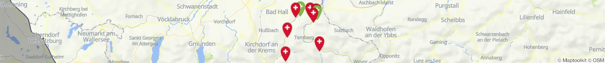 Kartenansicht für Apotheken-Notdienste in der Nähe von Ternberg (Steyr  (Land), Oberösterreich)